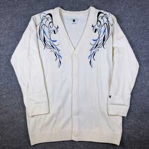 BTS Cardigan Sweater Size M Oversized Black Swan K-Pop Tour Merch Official